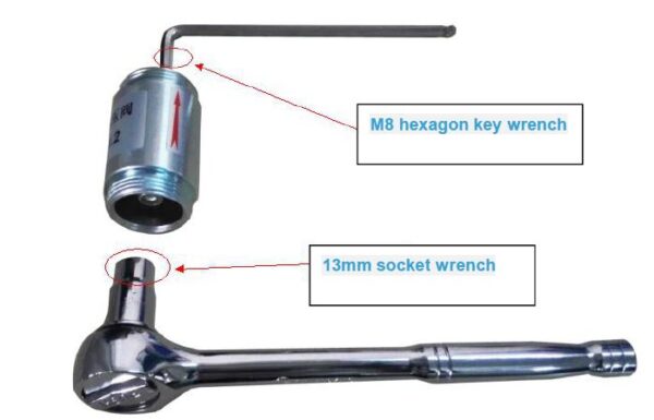 RVG 1.2 pressure release valve tools needed for adjustment and calibration