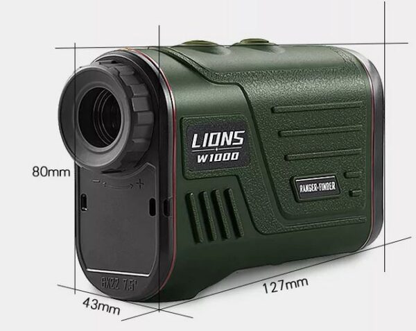 Laser range distance finder W1000A size