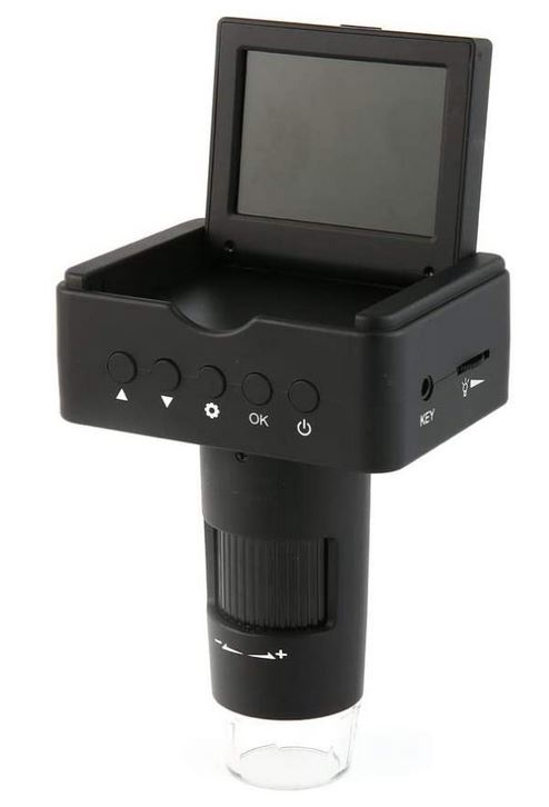 2.4 Inch LCD 10-220X Digital Microscope HD-TV-USB Output 3MP