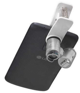 Active Eye Universal Phone Microscope magnifier 60x on phone