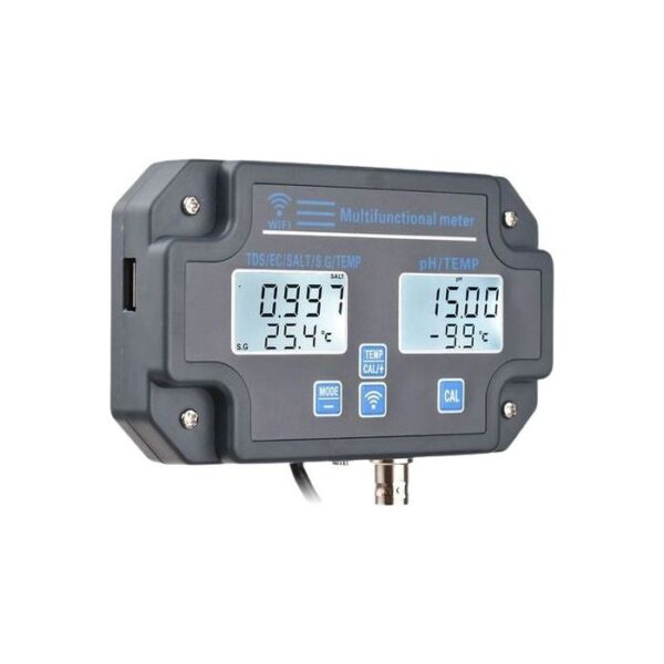 TDS Meter, 6 in1 PH EC SG Salt Temperature WiFi  