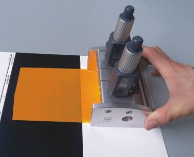 digital film or micrometer applicator