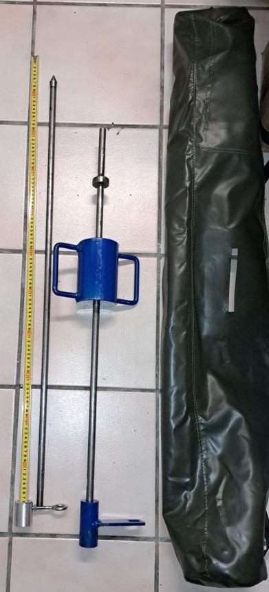 Dynamic cone penetrometer 1 meter with bag