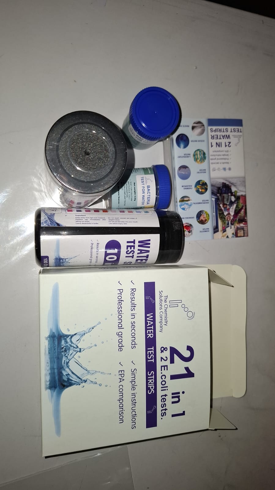 Test strip kit 21 plus E. coli