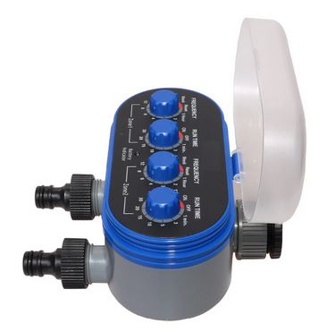 tap inline 8 bar water timer for garden irrigation 2 outlet