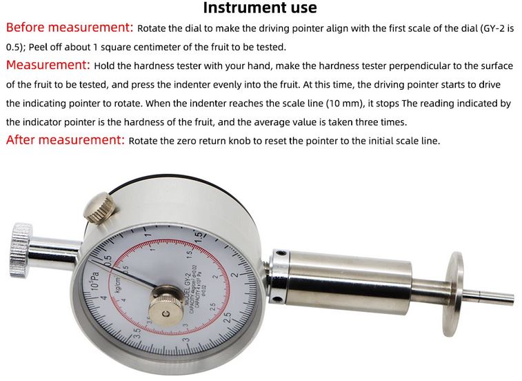 GY-2 penetrometer instructions