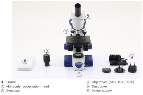 Optika microscope B-61 monocular parts
