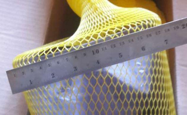 Protective Sleeve Net 100-200MM 50MTR PK (yellow) close