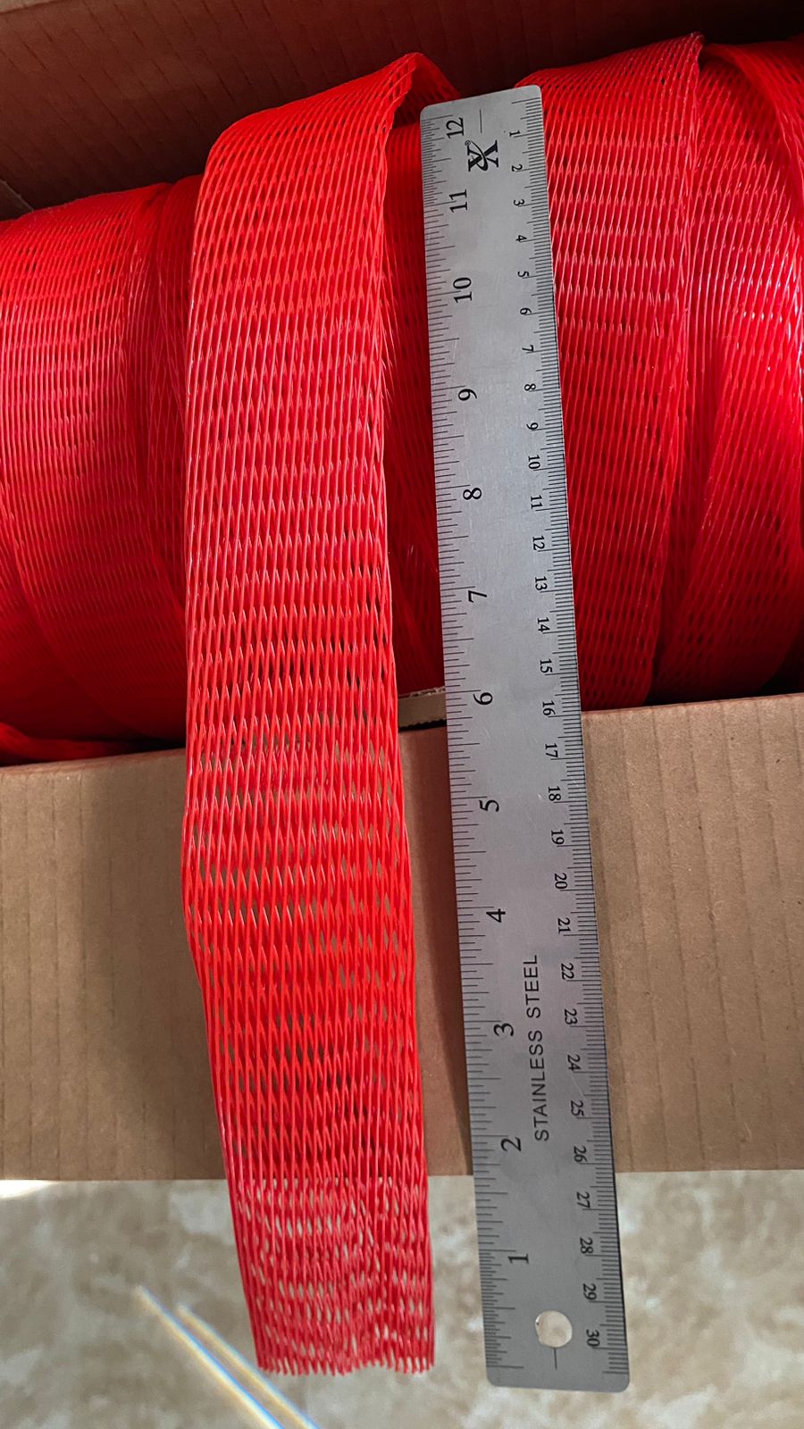 Protective Sleeve Net 50-100MM 50MTR PK (red) roll