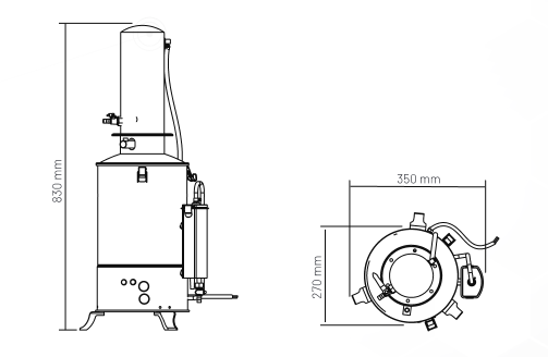 10L water still