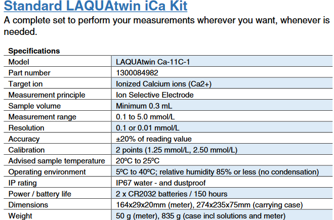 Specifications