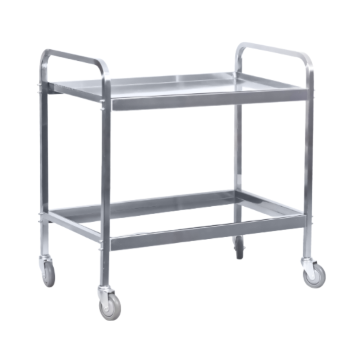 Trolley With 2 Stainless Steel Shelves